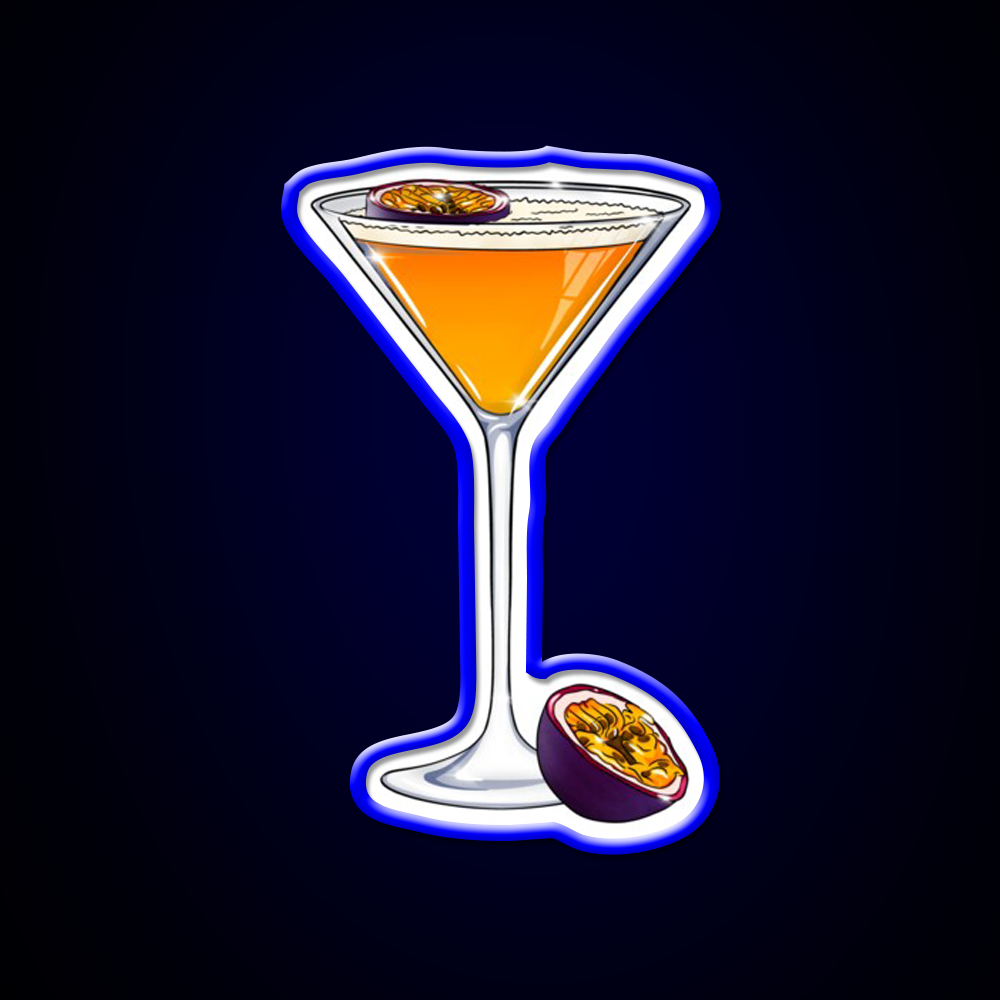 Pornstar Martini Small Logo White Cocktail Bar Decor Led Neon Sign Rgb Color - LED neon sign view 5