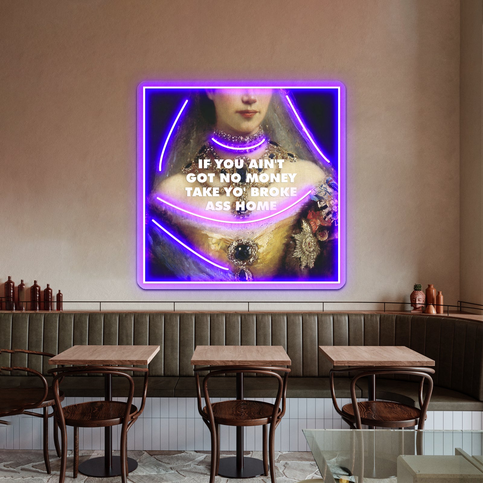 Portrait Of Fergie Artwork Led Signs For Bedroom | Shineneon