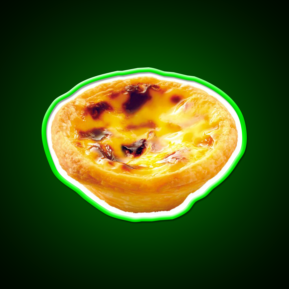 Portuguese Egg Tart Led Neon Sign Chinese Food Rgb Color