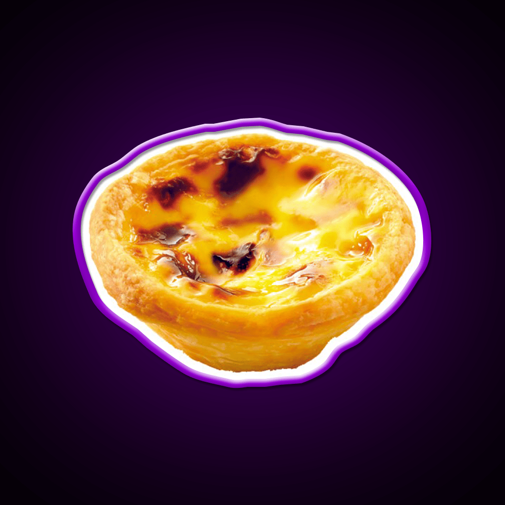Portuguese Egg Tart Led Neon Sign Chinese Food Rgb Color - Shineneon