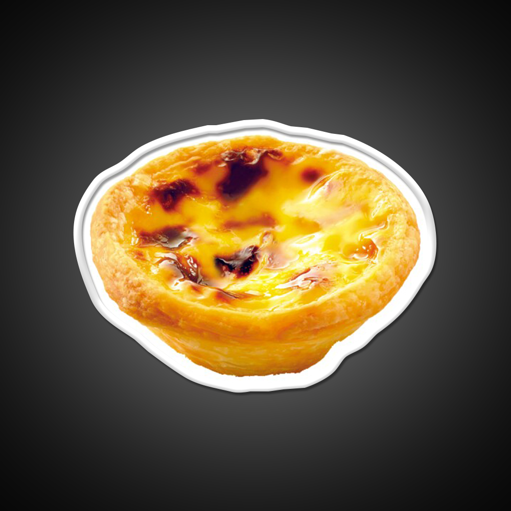 Portuguese Egg Tart Led Neon Sign Chinese Food Rgb Color