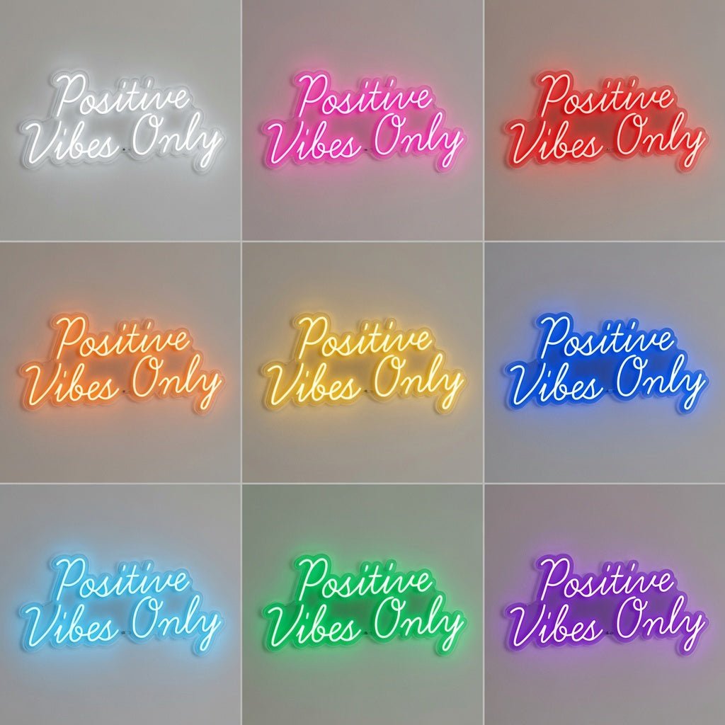Positive Vibes Only LED Neon Sign - Shineneon
