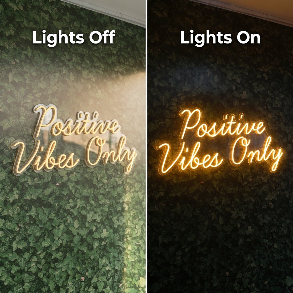 Positive Vibes Only LED Neon Sign Wall Neon Sign - Shineneon
