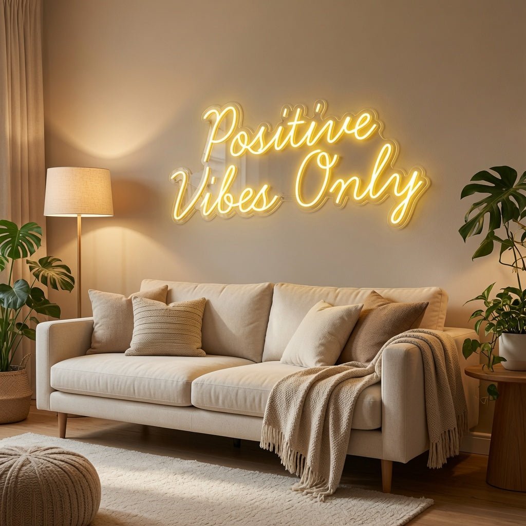 Positive Vibes Only LED Neon Sign Wall Neon Sign - Shineneon