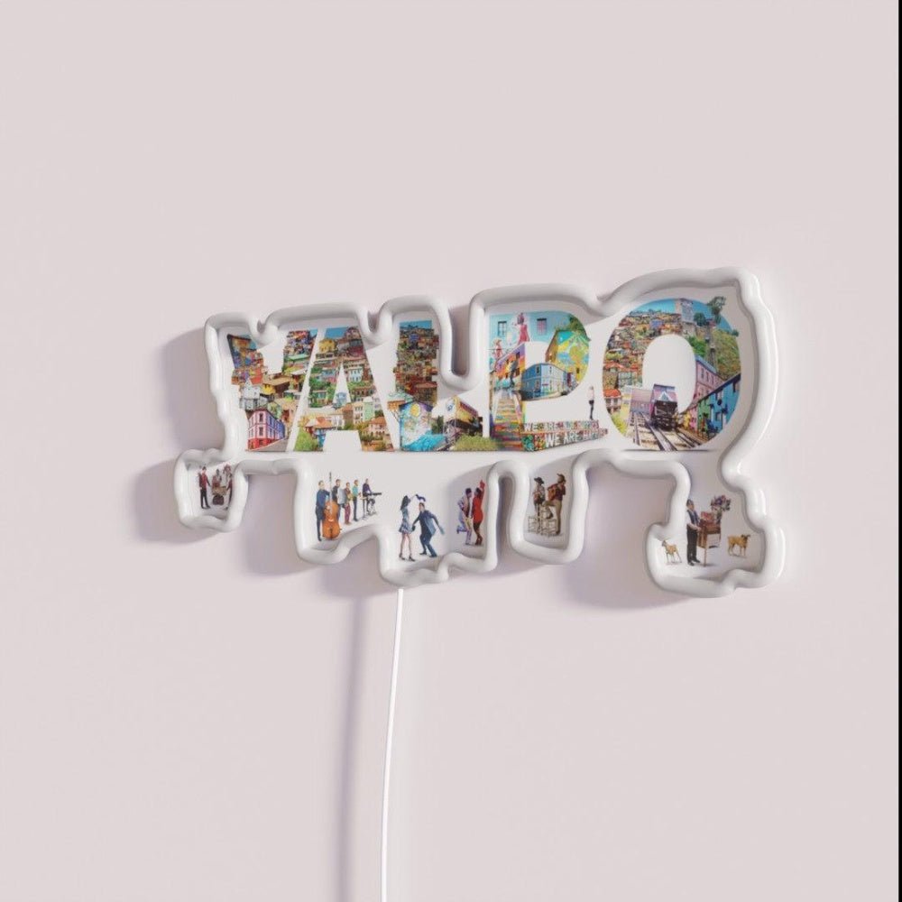 Postcard From Chile Vol 1 Valparaiso Colorfull Rgb Led Neon Sign - Shineneon