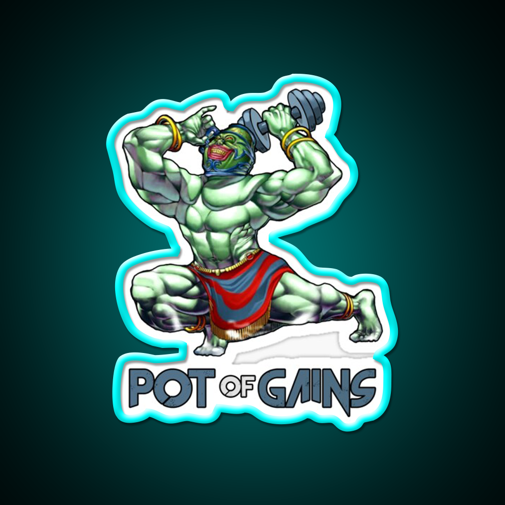Pot Of Gains Gym Fitness Led Neon Sign Rgb Color