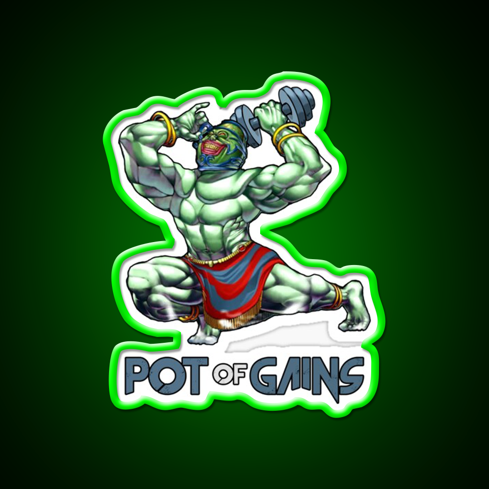 Pot Of Gains Gym Fitness Led Neon Sign Rgb Color