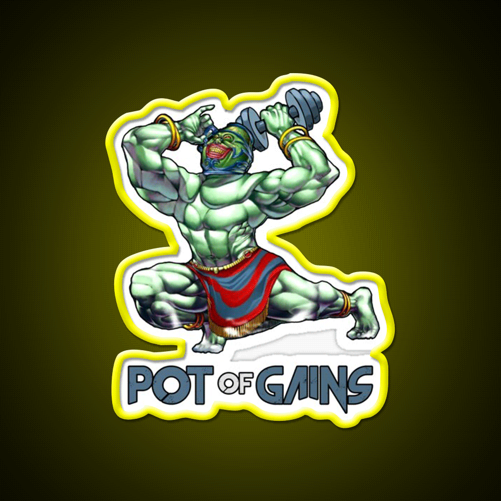 Pot Of Gains Gym Fitness Led Neon Sign Rgb Color