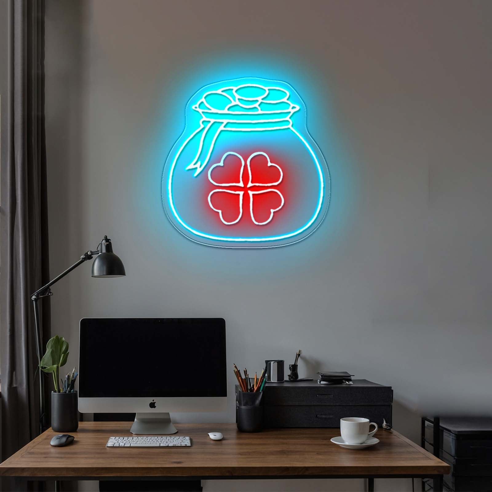 Potato Chips Glowing Led Neon Sign Light Custom Led Signs