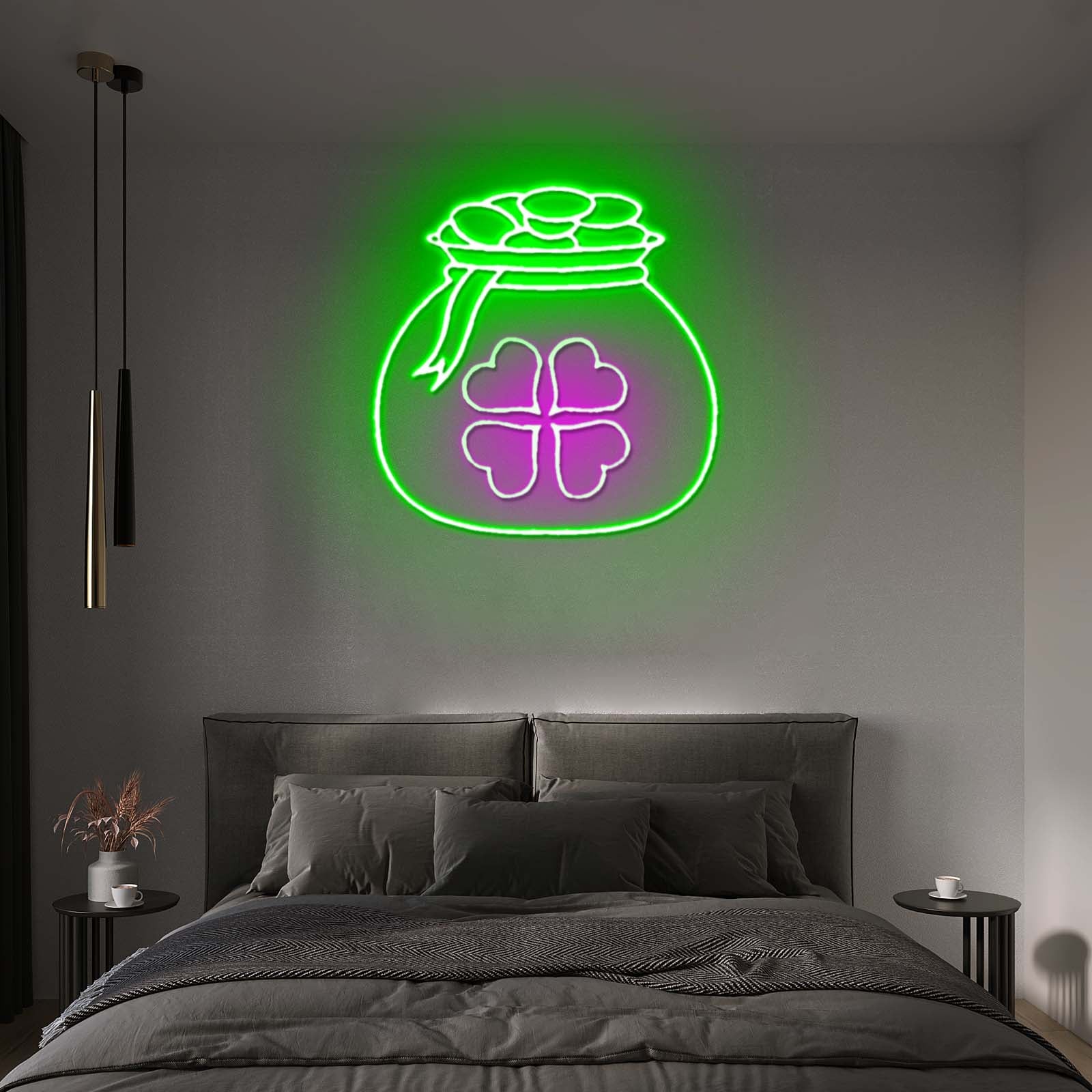 Potato Chips Glowing Led Neon Sign Light Custom Led Signs