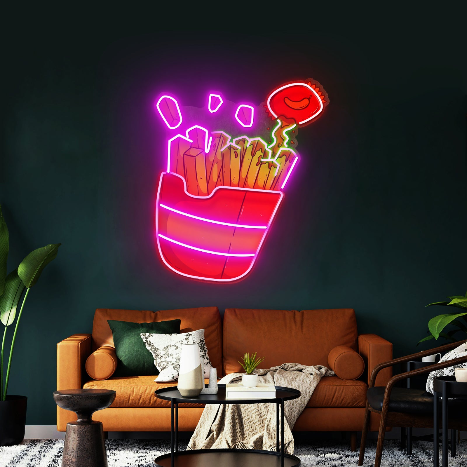 Pothead Coffee Clear Artwork Neon Signs For A Bar
