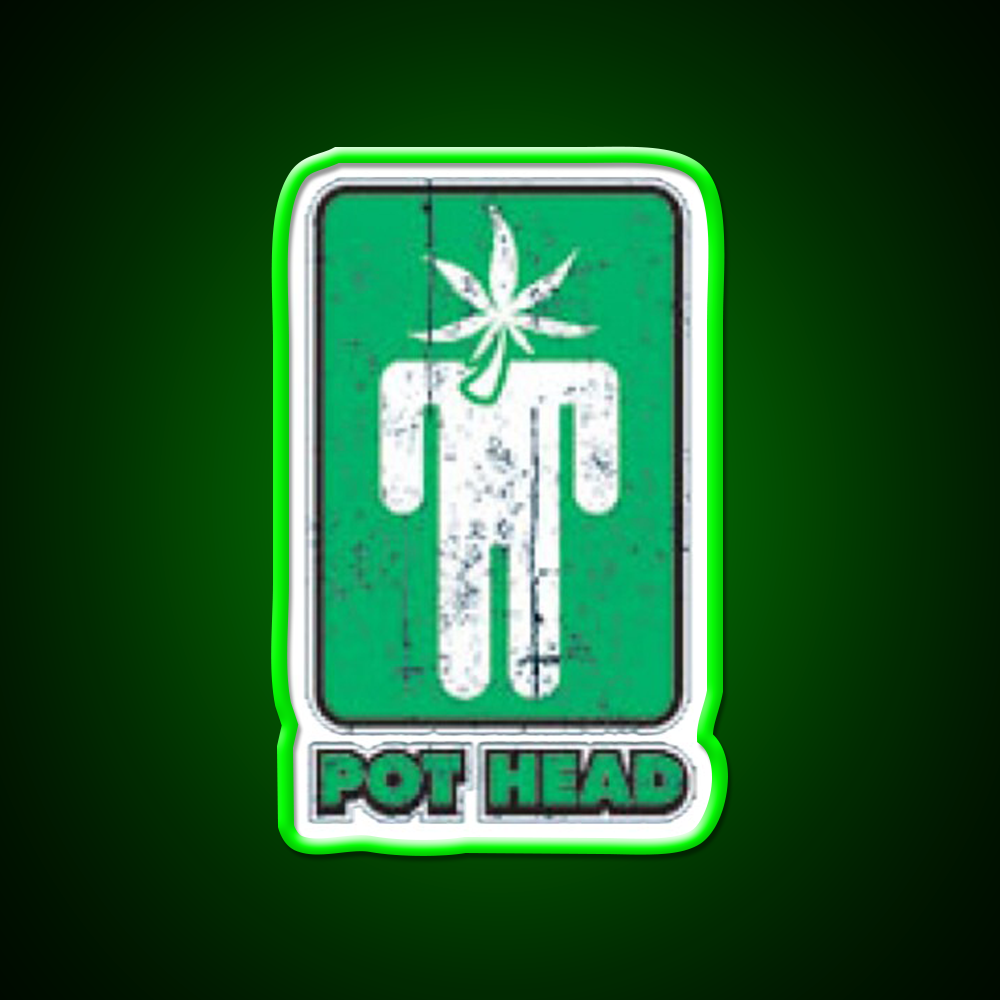 Pothead Hemp Inspired Green Leaf Led Neon Sign Rgb Color - LED neon sign view 8