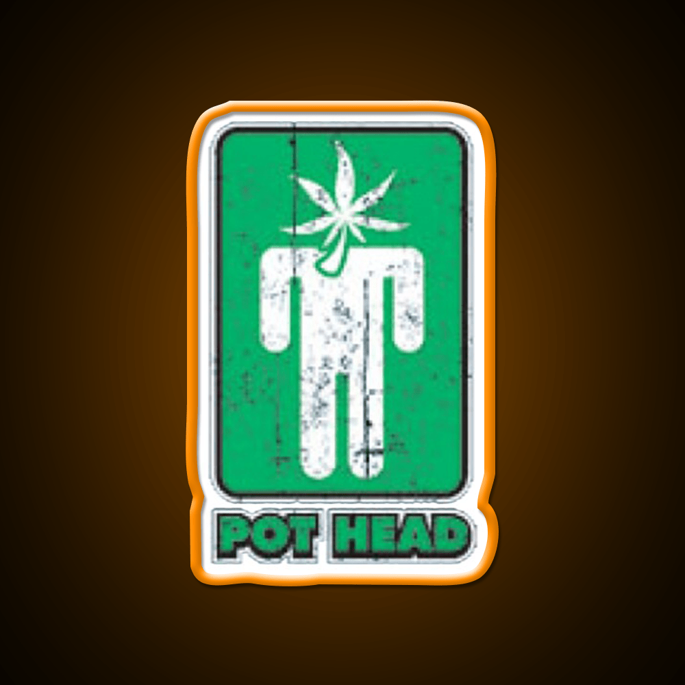 Pothead Hemp Inspired Green Leaf Led Neon Sign Rgb Color - Shineneon