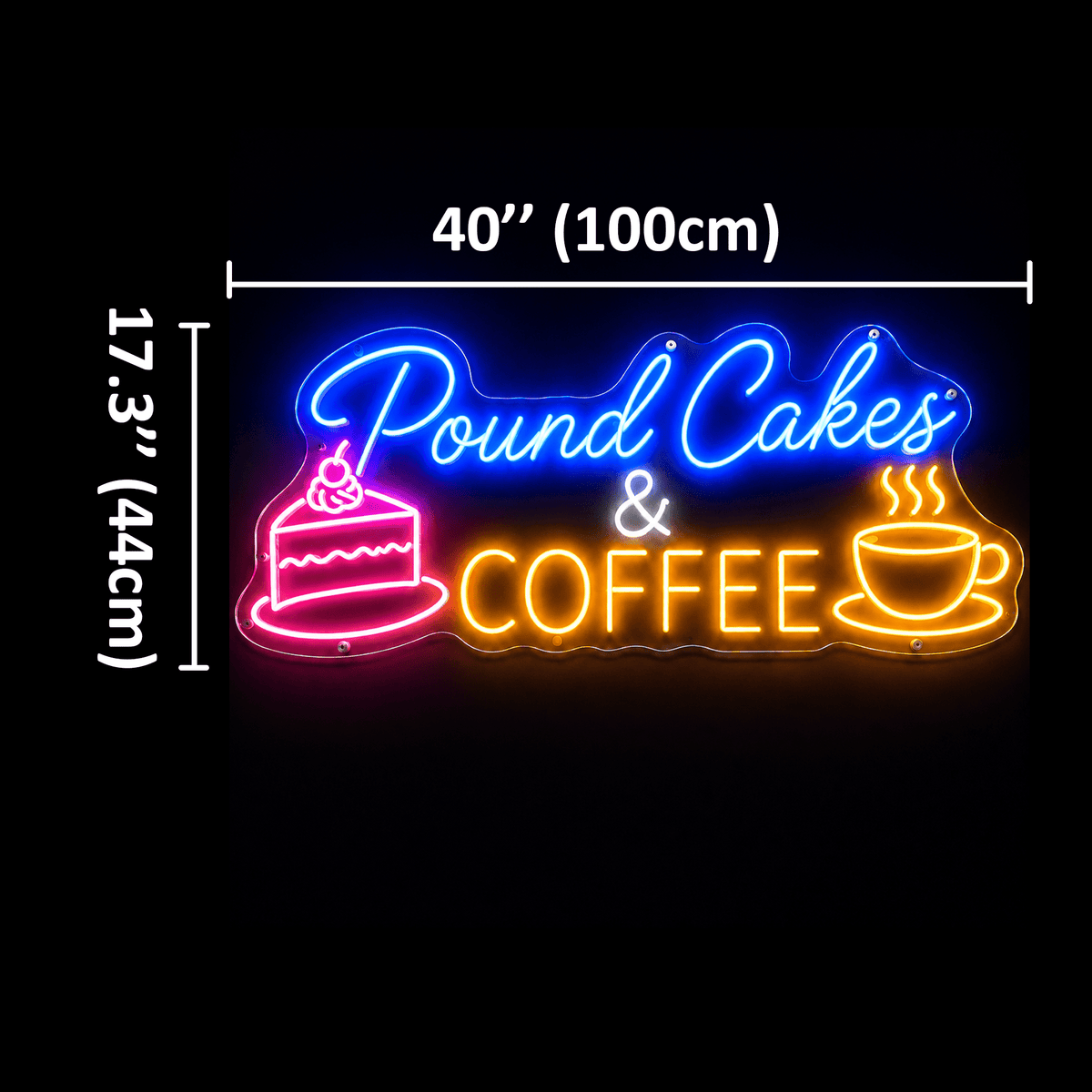 Pound Cakes & COFFEE Custom LED Neon Sign - Shineneon