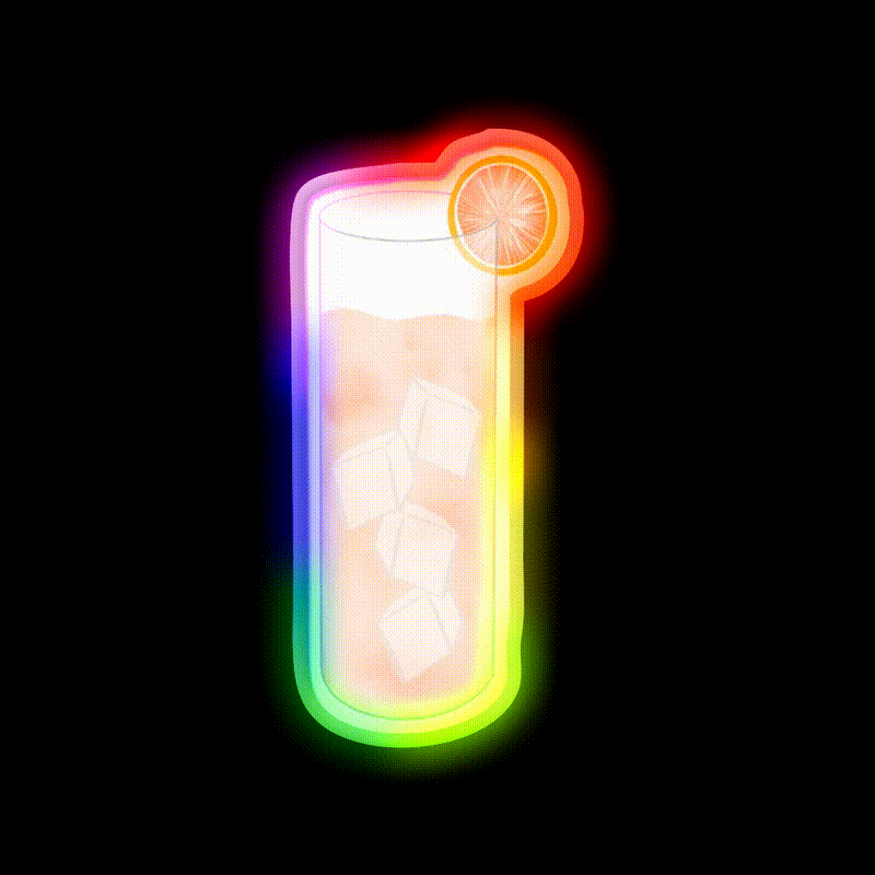 Pour Me A Paloma 2 Cocktail Bar Decor Led Neon Sign Rgb Color - LED neon sign close-up detail