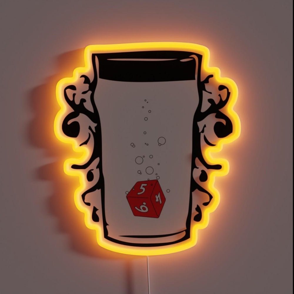 Poured Games Beer And Board Games Rgb Led Neon Sign - Shineneon