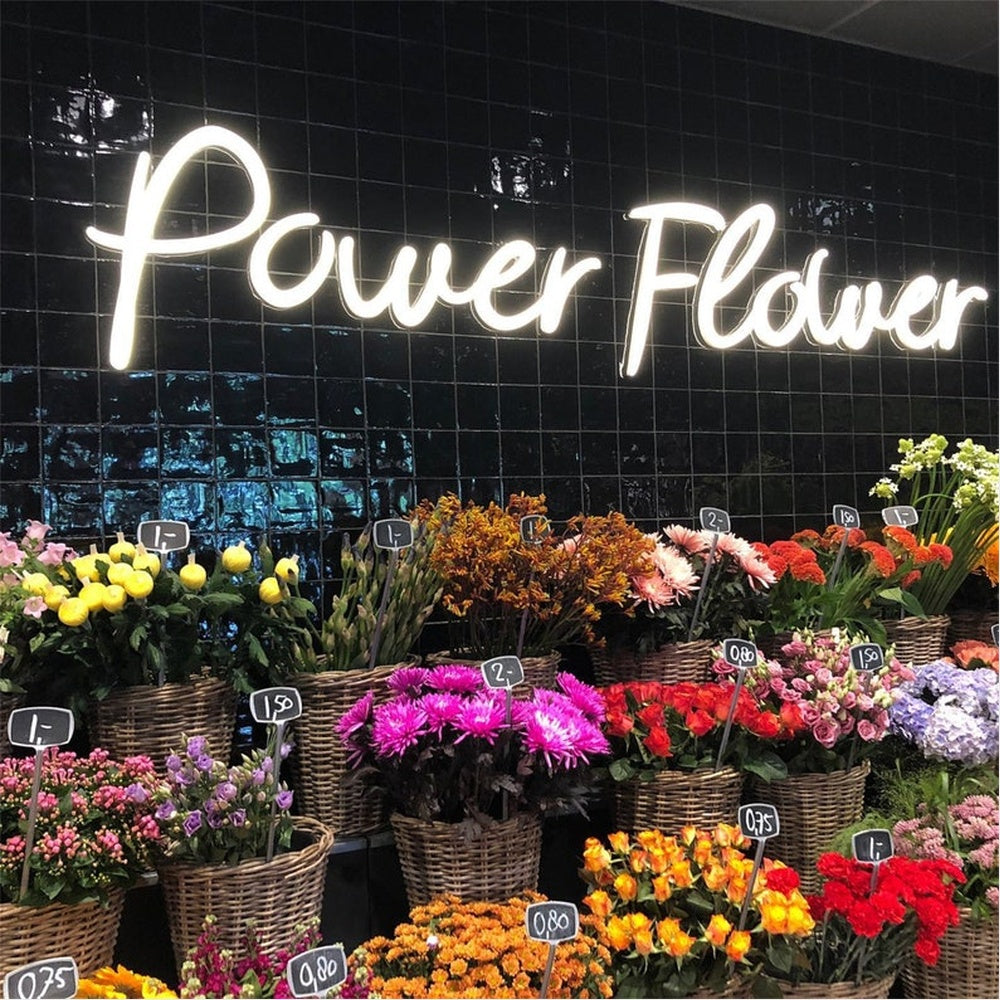 Power Flower 3D Frontlit Channel Letters Led Light Sign