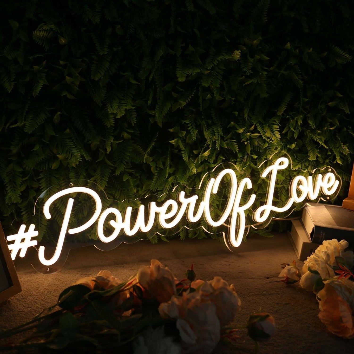 Power Of Love Yellow Led Neon Sign - Shineneon