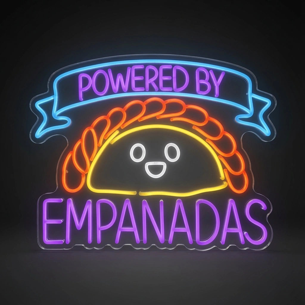 Powered By Empanadas LED Neon Sign - 01 Original Product Image