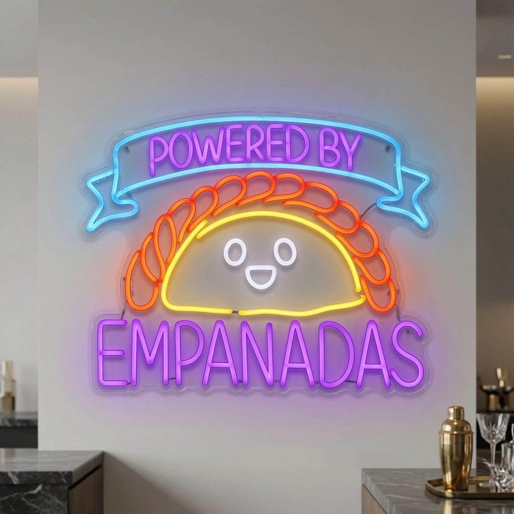 Powered By Empanadas LED Neon Sign - 04 Size Image