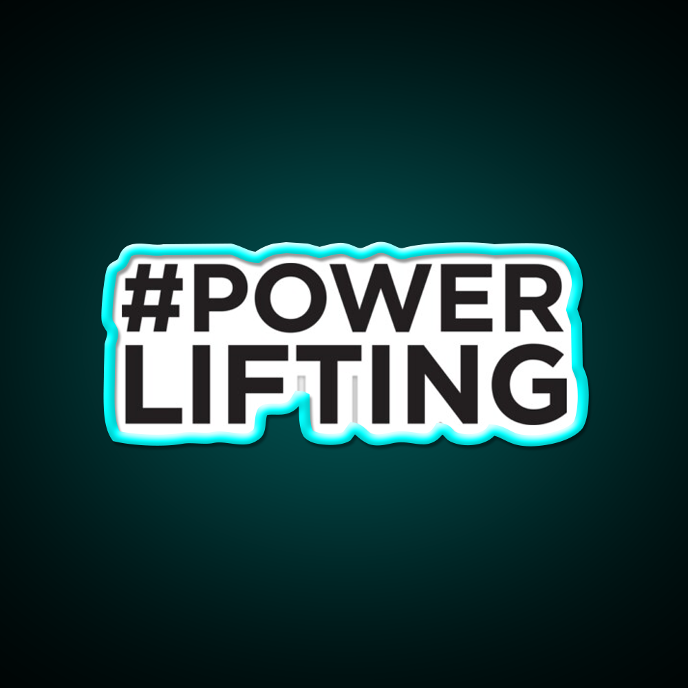 Powerlifting Gym Fitness Led Neon Sign Rgb Color