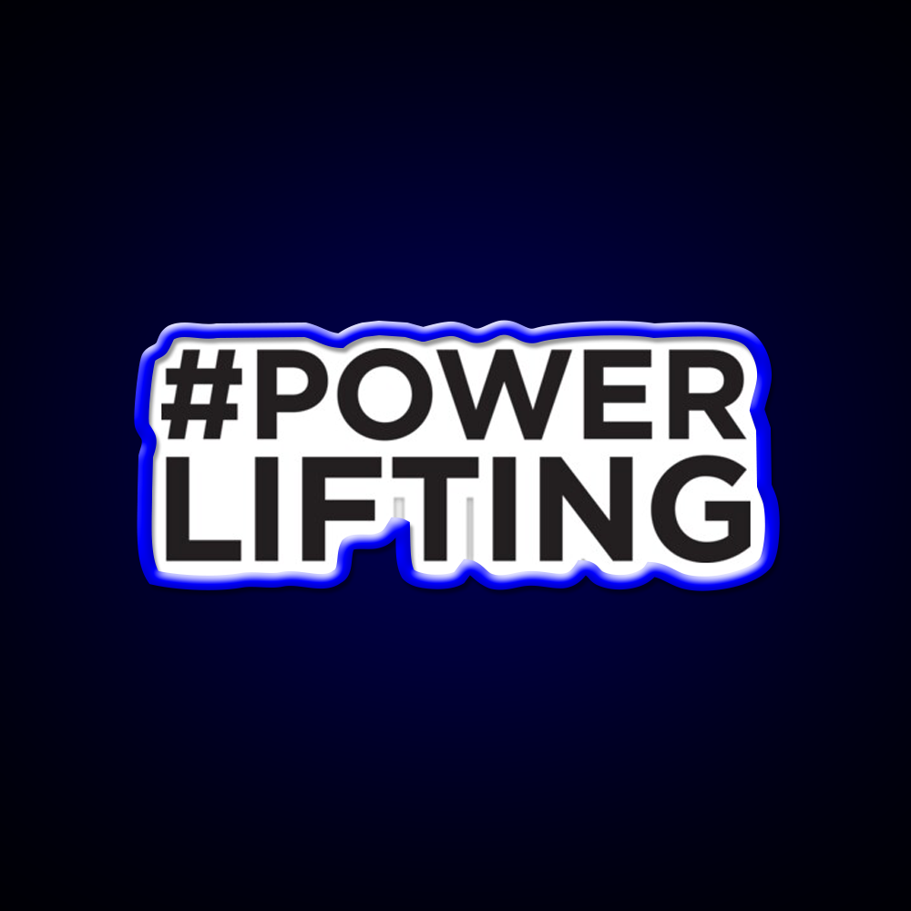 Powerlifting Gym Fitness Led Neon Sign Rgb Color