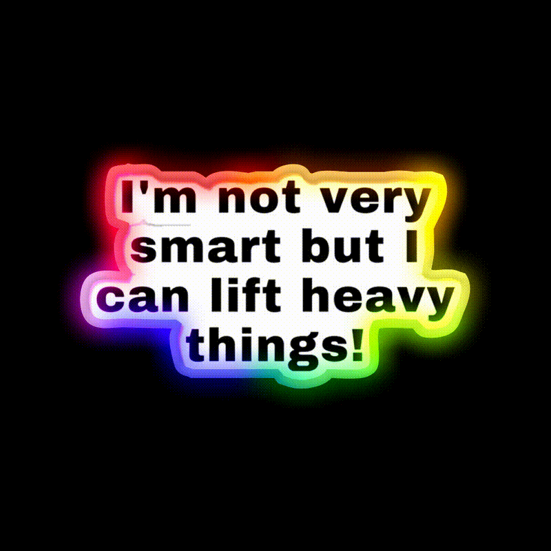 Powerlifting Weightlifting Strongman Gym Fitness Led Neon Sign Rgb Color