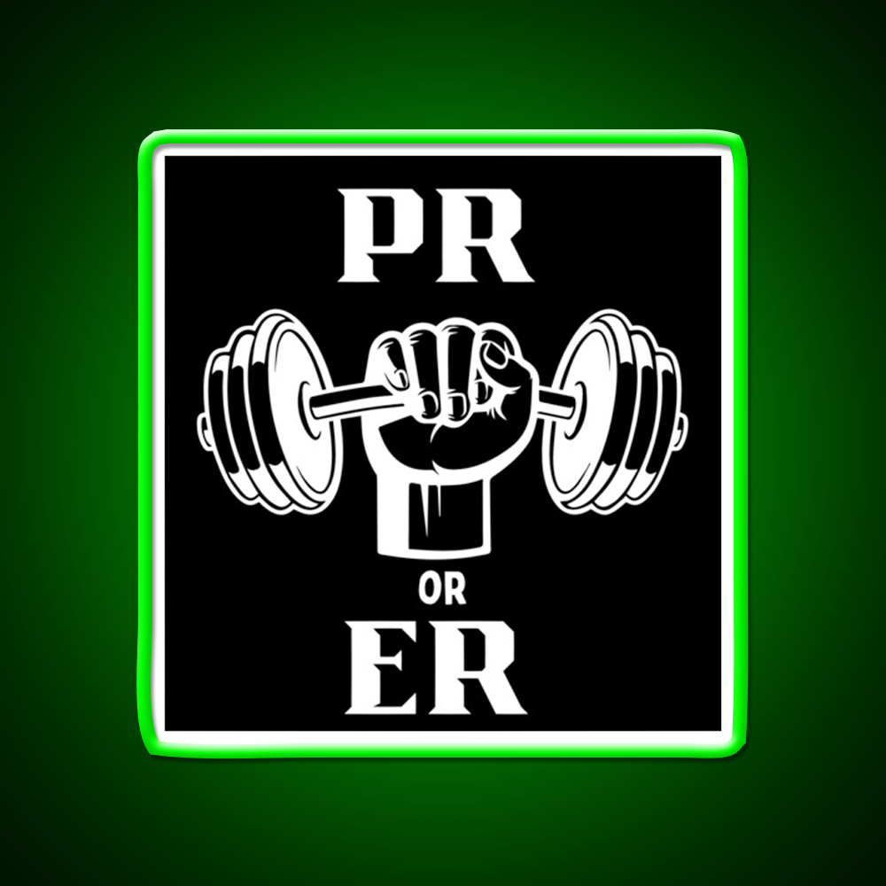Pr Or Er Design Gym Fitness Led Neon Sign Rgb Color