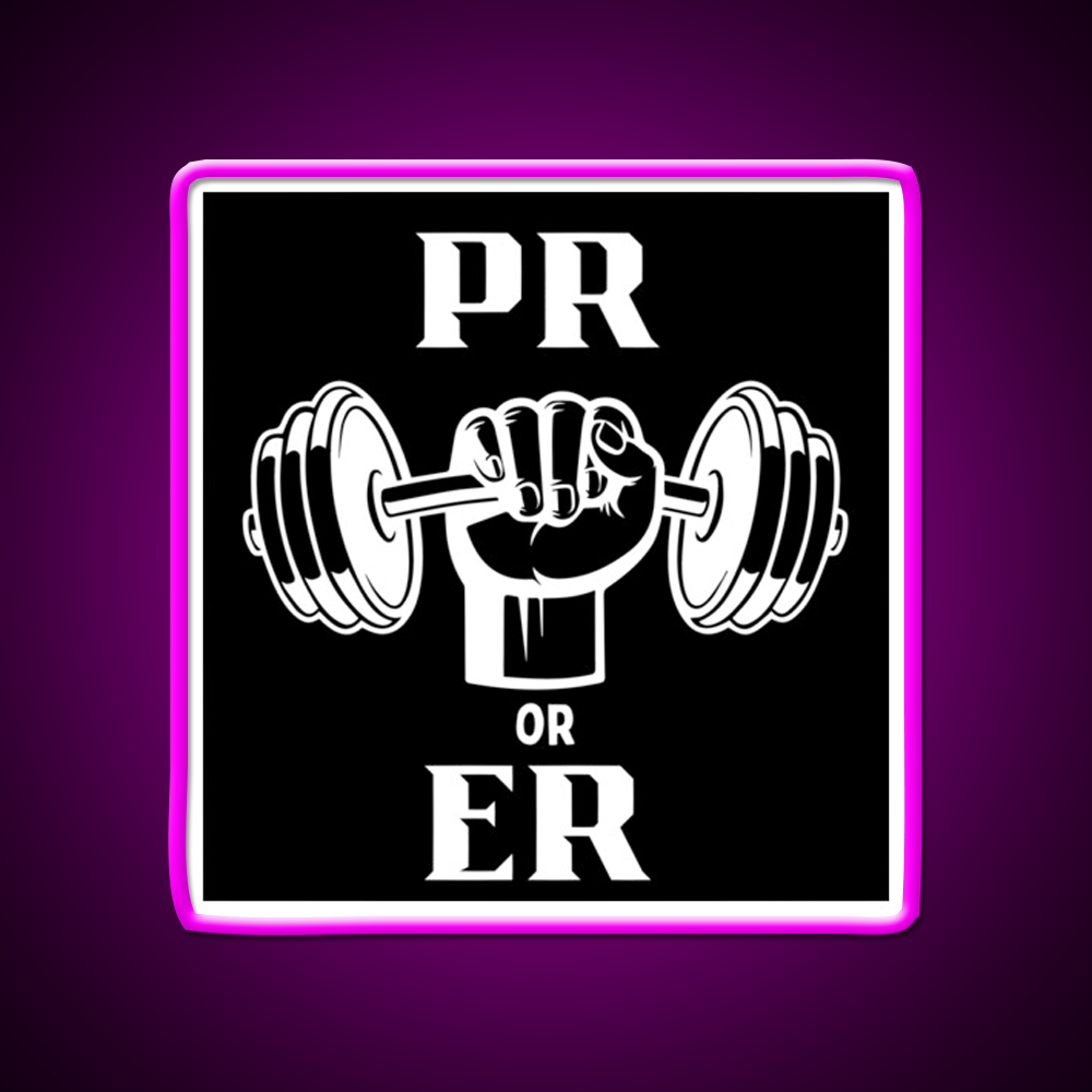 Pr Or Er Design Gym Fitness Led Neon Sign Rgb Color