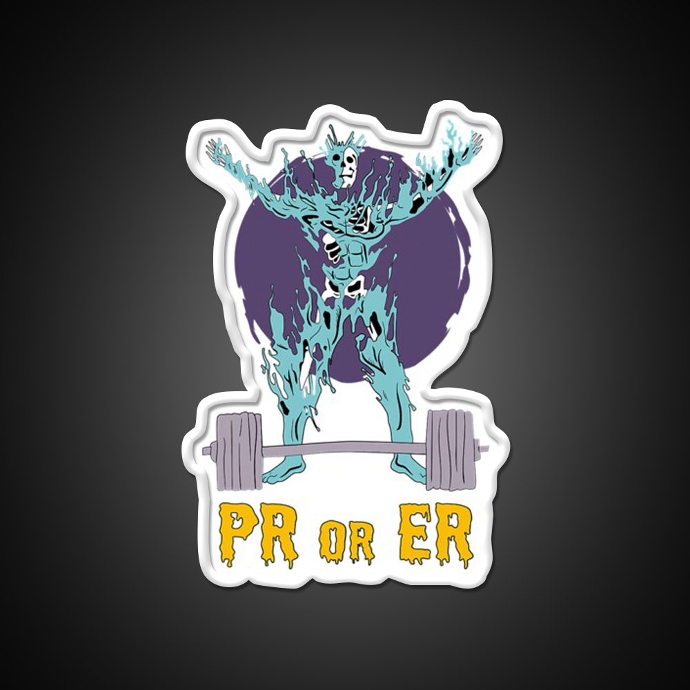 Pr Or Er Weightlifting Bodybuilding Fitness Gym Fitness Led Neon Sign Rgb Color