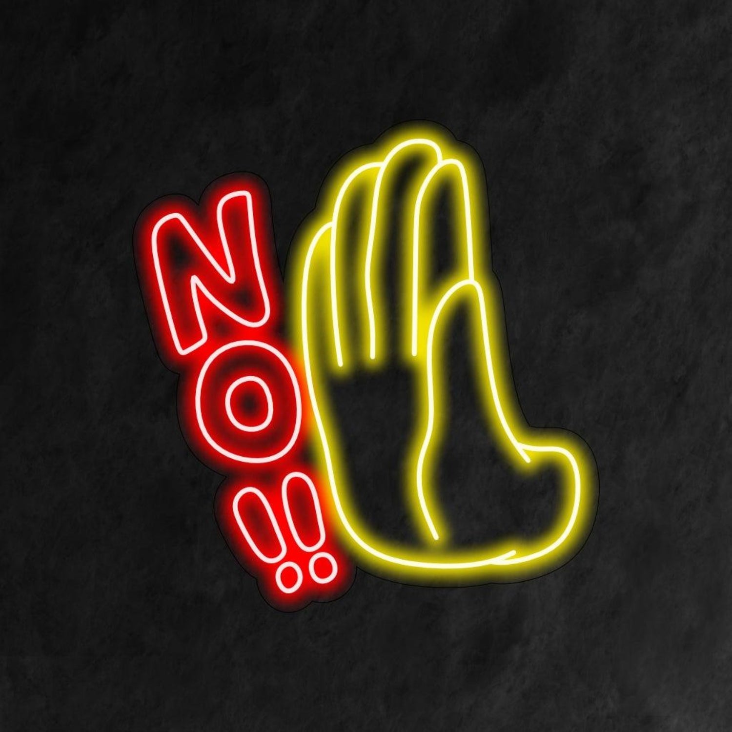 Praying Hand And No Led Neon Sign Bar Restaurant Wall Art | Shineneon