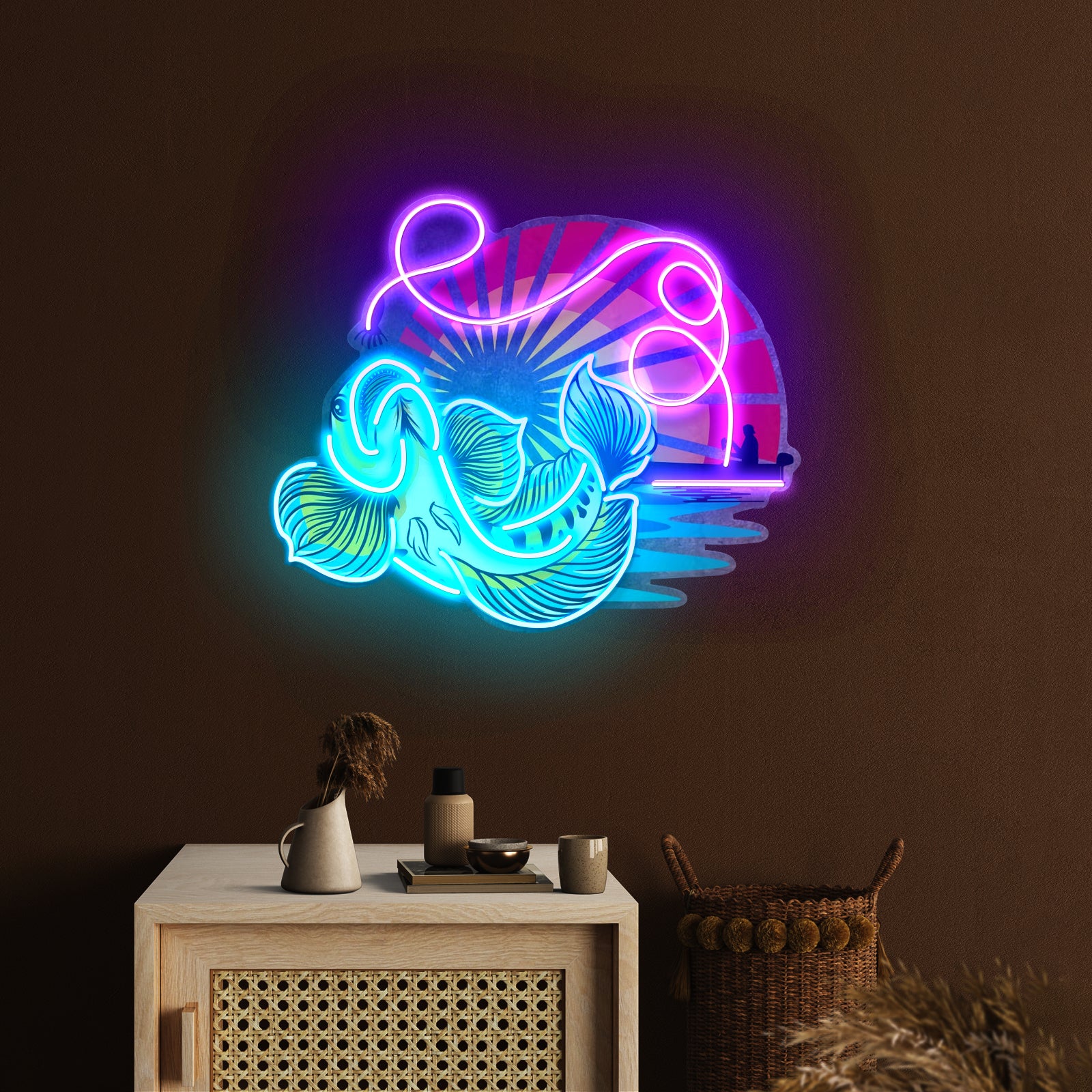 Predator Fishing Led Neon Sign Light Custom Led Signs