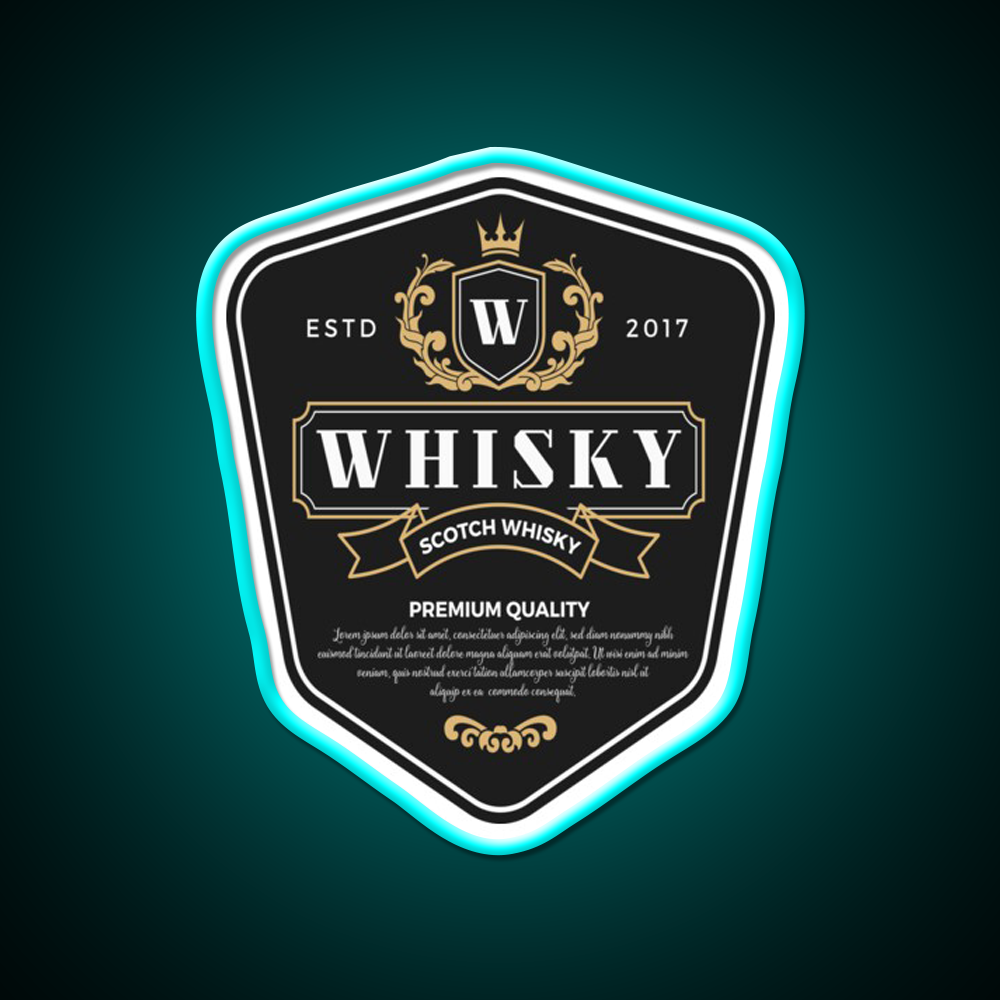 Premium Whisky Alcohol Whiskey Drink Bar Led Neon Sign Rgb Color