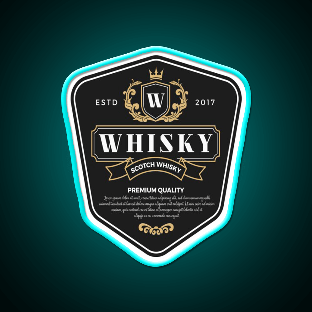 Premium Whisky Alcohol Whiskey Drink Bar Led Neon Sign Rgb Color - Shineneon