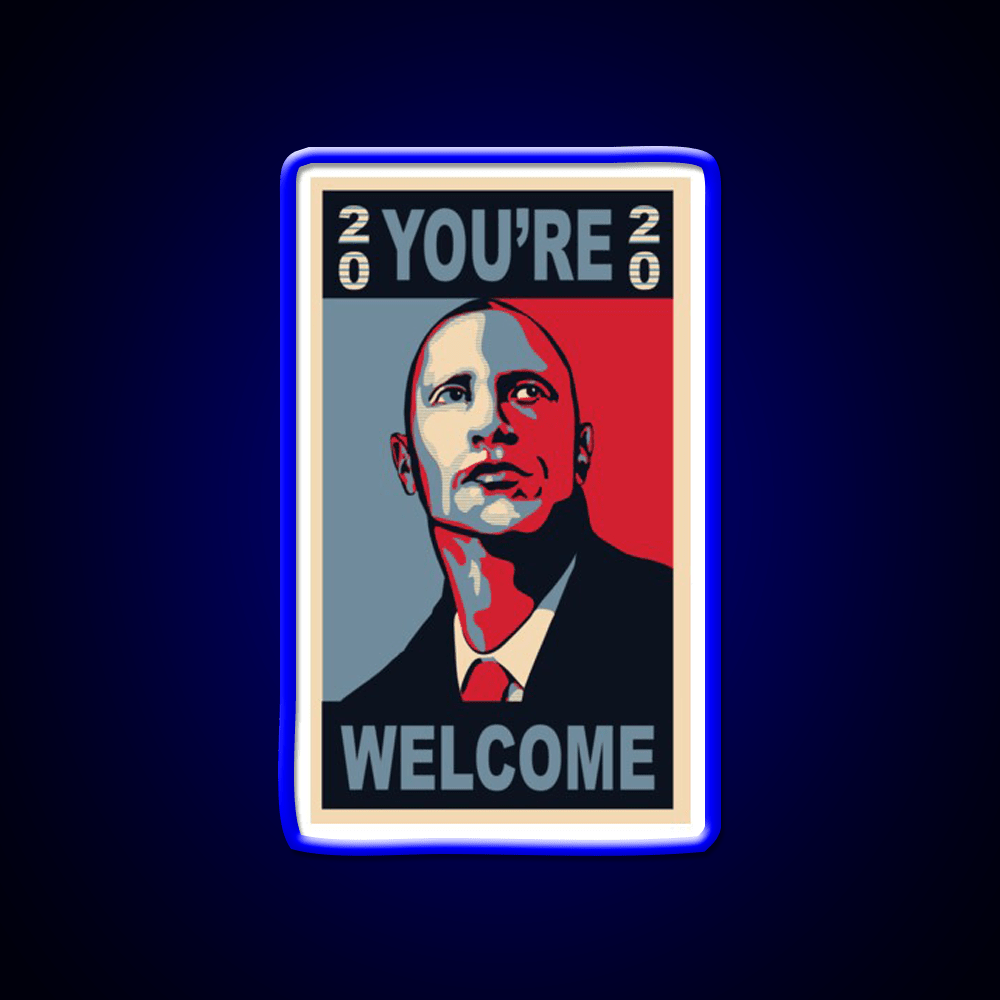 President Rock Welcome Led Neon Sign Open Sign Rgb Color - Shineneon