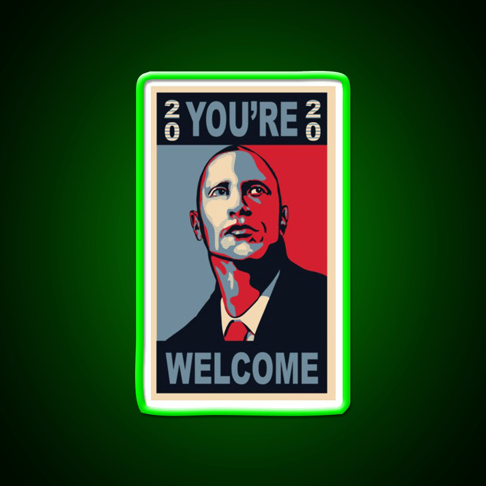 President Rock Welcome Led Neon Sign Open Sign Rgb Color - Shineneon