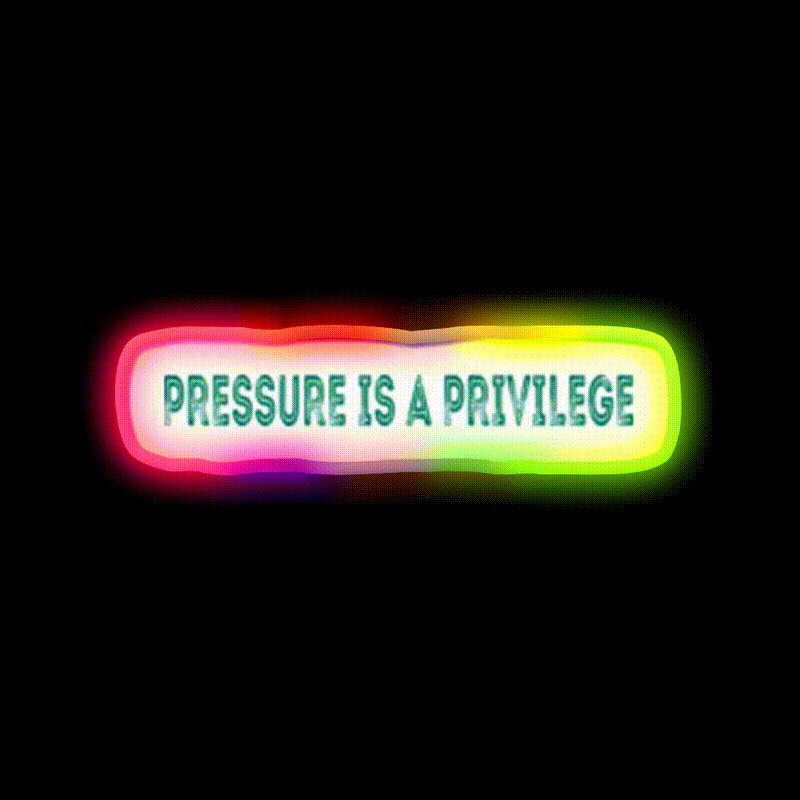Pressure Is A Privilege Gym Fitness Led Neon Sign Gym Room Sign Rgb Color