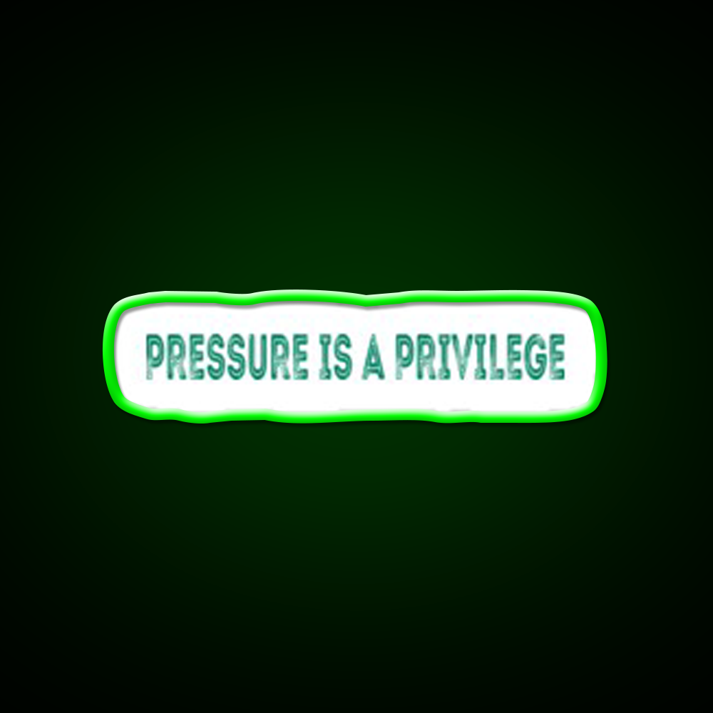 Pressure Is A Privilege Gym Fitness Led Neon Sign Gym Room Sign Rgb Color