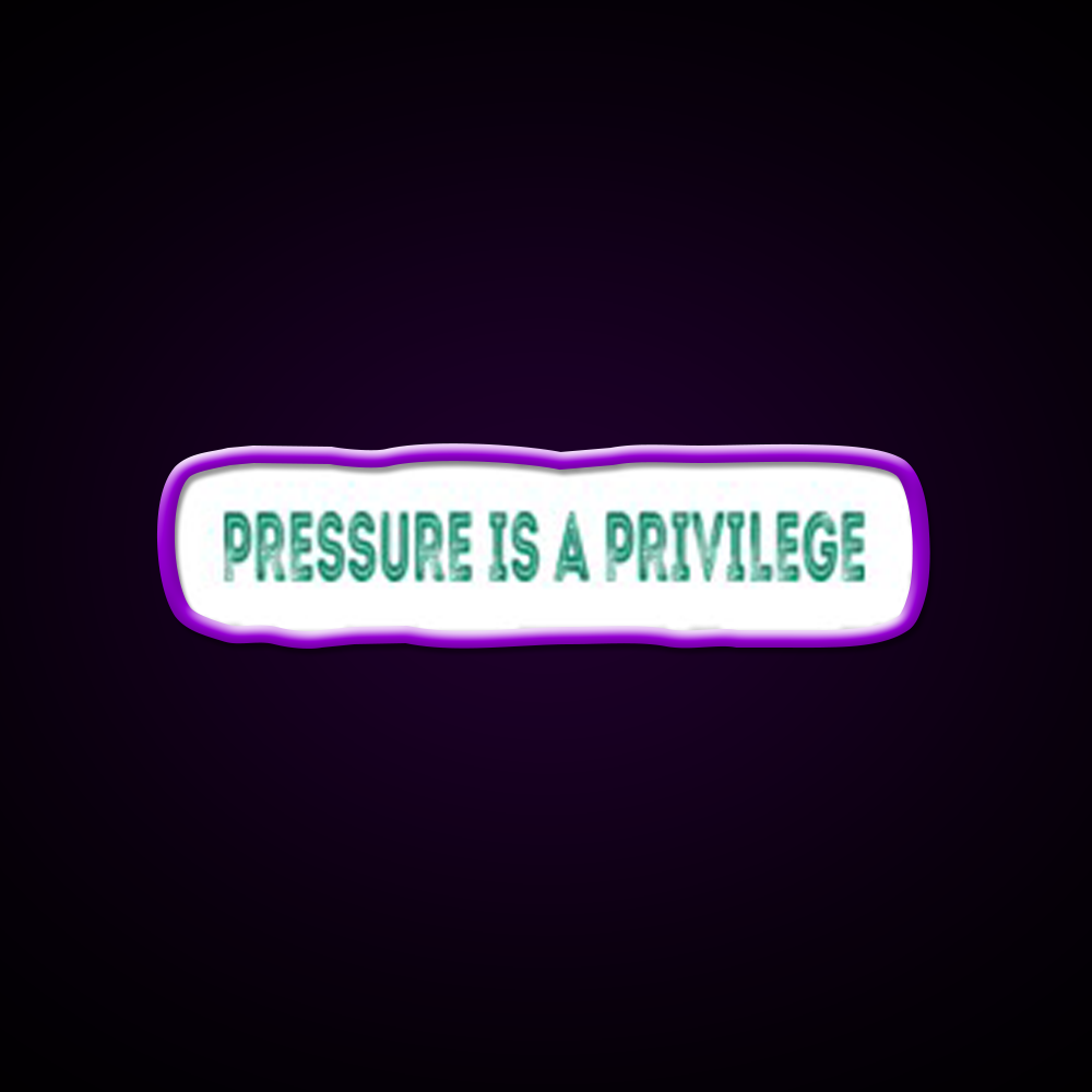 Pressure Is A Privilege Gym Fitness Led Neon Sign Gym Room Sign Rgb Color