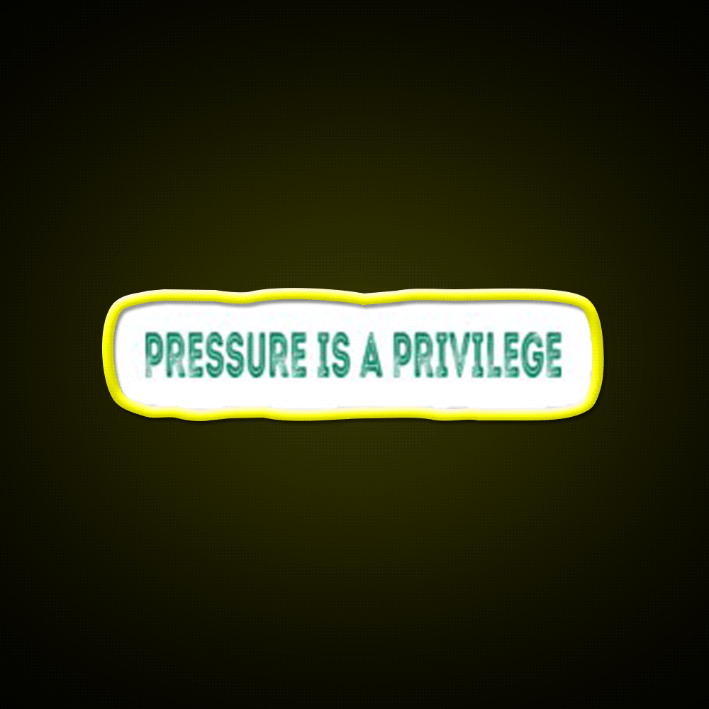 Pressure Is A Privilege Gym Fitness Led Neon Sign Gym Room Sign Rgb Color