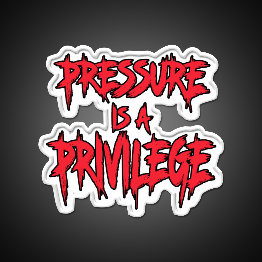 Pressure Is A Privilege Gym Fitness Led Neon Sign Rgb Color