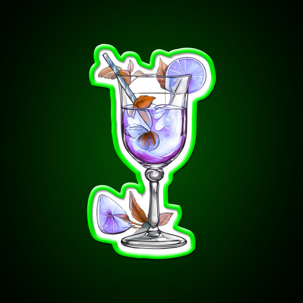 Pretty Purple Cocktail Class Cocktail Bar Decor Led Neon Sign Rgb Color - LED neon sign view 8