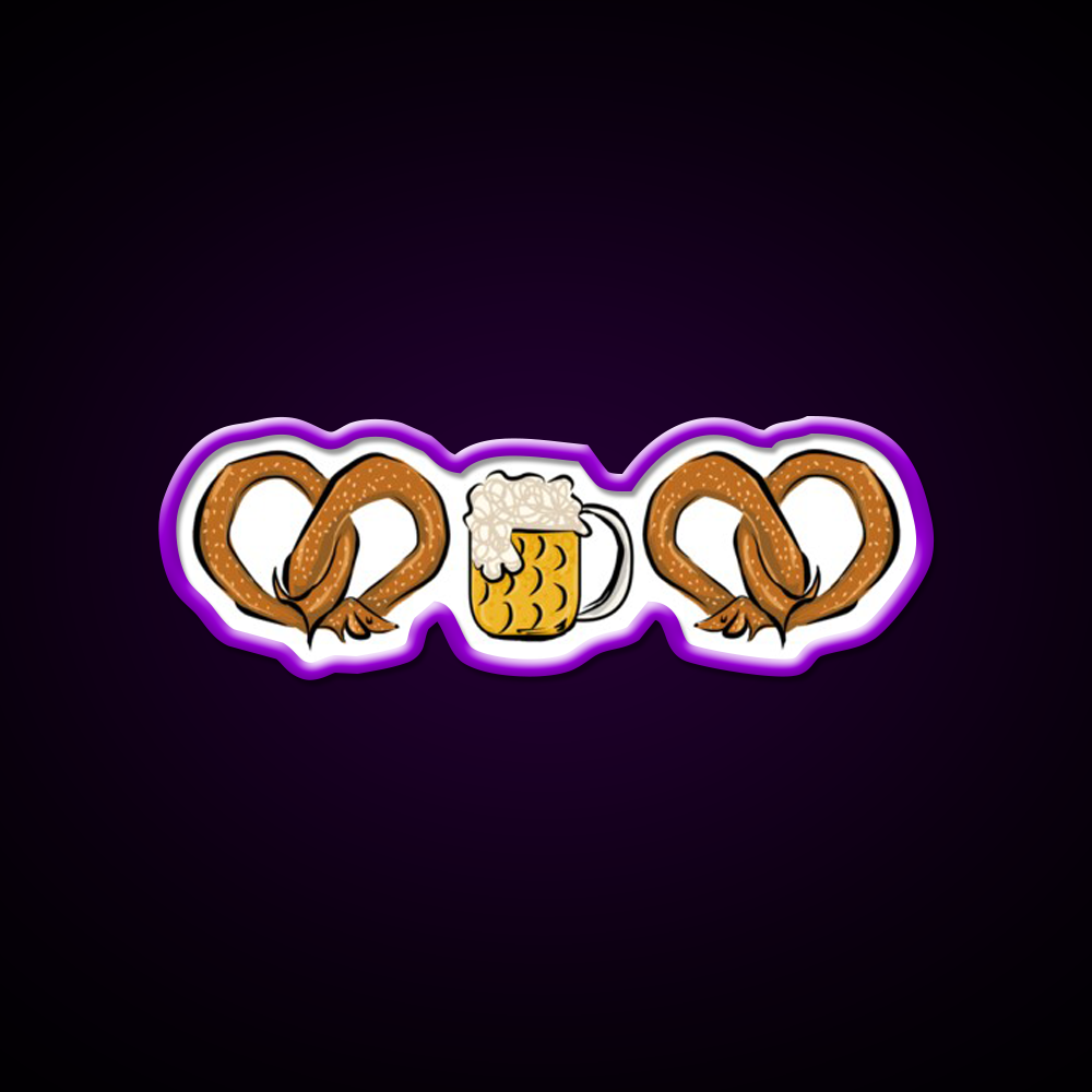 Pretzel Dog Beer Bar Decor Led Neon Sign Rgb Color - LED neon sign view 9