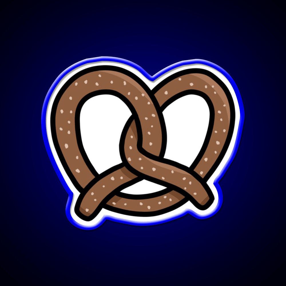 Pretzel Snack Food Led Neon Sign For Food Counter Rgb Color - Shineneon