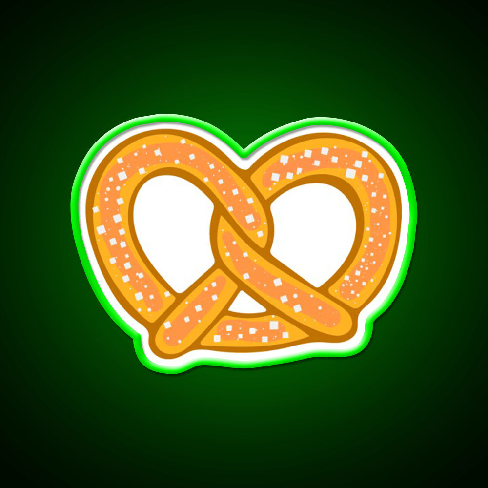 Pretzel Snack Food Led Neon Sign For Snack Kitchen Rgb Color - Shineneon