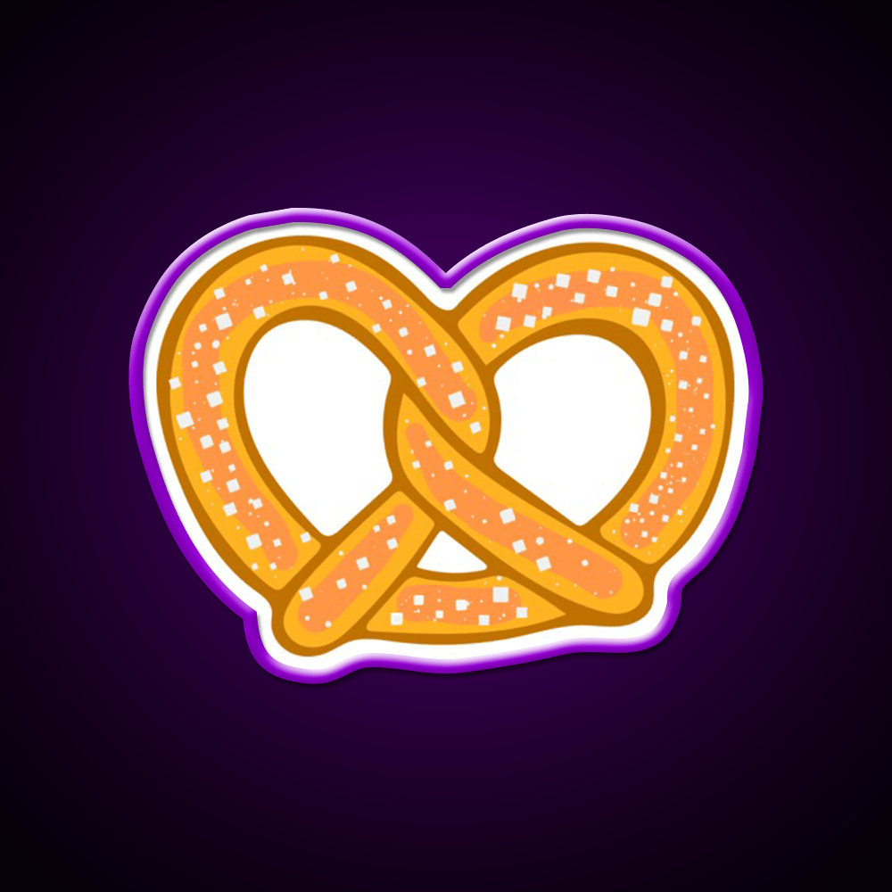 Pretzel Snack Food Led Neon Sign For Snack Kitchen Rgb Color - Shineneon