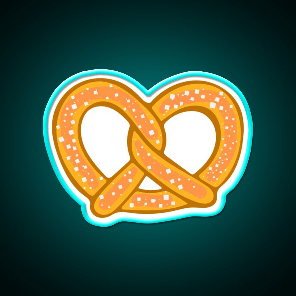 Pretzel Snack Food Led Neon Sign For Snack Kitchen Rgb Color - Shineneon