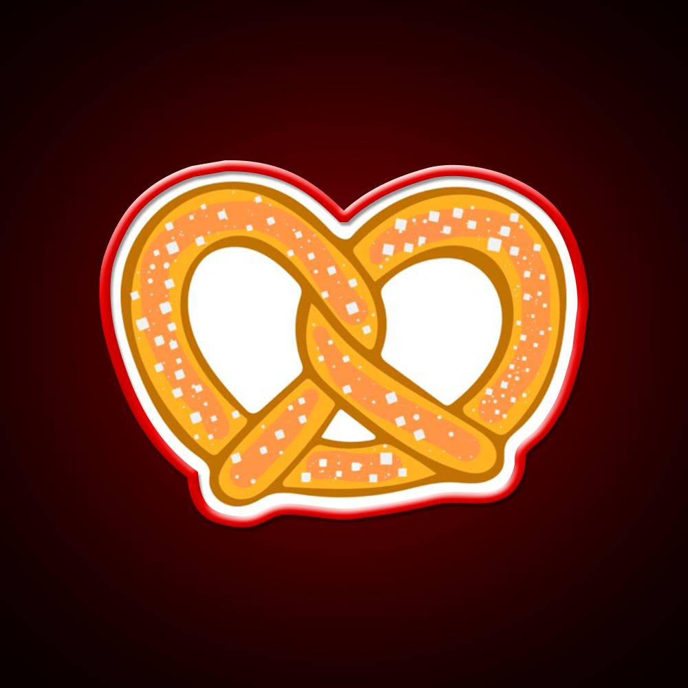 Pretzel Snack Food Led Neon Sign For Snack Kitchen Rgb Color - Shineneon