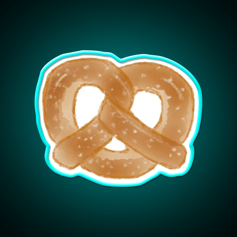 Pretzel Snack Food Led Neon Sign For Vending Area Rgb Color - Shineneon