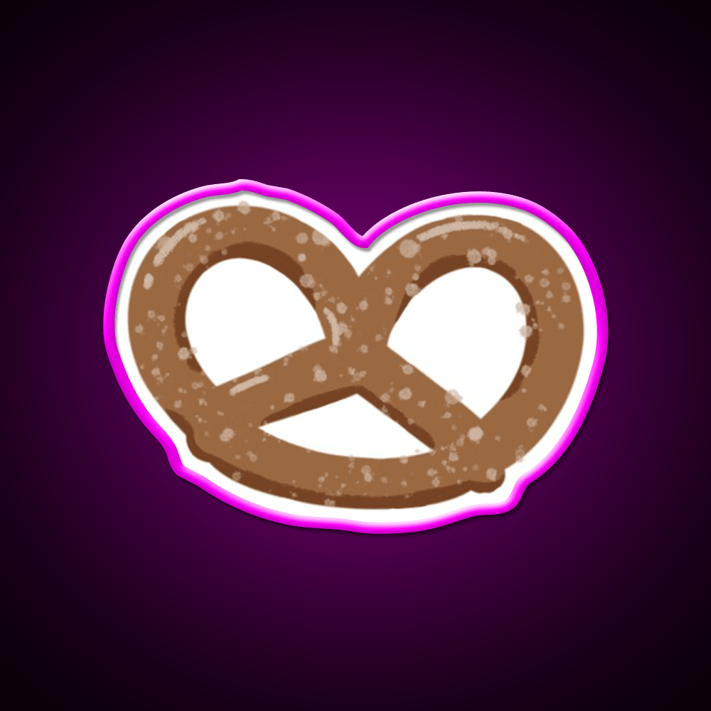 Pretzels Salty Snacks Movie Night Snack Food Led Neon Sign Rgb Color - Shineneon